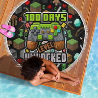 100 Days Level Unlocked Beach Blanket Gaming 100 Days of School Boys