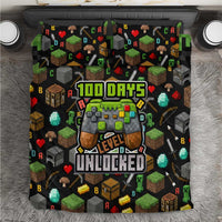 100 Days Level Unlocked Bedding Set Gaming 100 Days of School Boys