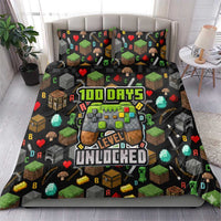 100 Days Level Unlocked Bedding Set Gaming 100 Days of School Boys