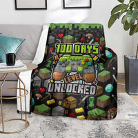 100 Days Level Unlocked Blanket Gaming 100 Days of School Boys