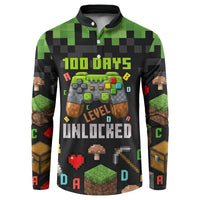 100 Days Level Unlocked Button Sweatshirt Gaming 100 Days of School Boys