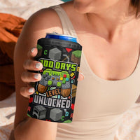 100 Days Level Unlocked 4 in 1 Can Cooler Tumbler Gaming 100 Days of School Boys