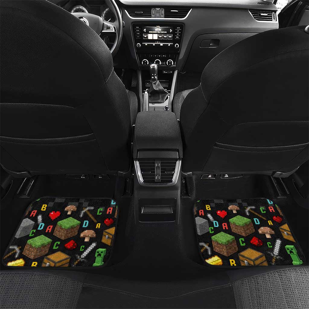 100 Days Level Unlocked Car Mats Gaming 100 Days of School Boys