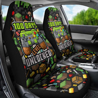 100 Days Level Unlocked Car Seat Cover Gaming 100 Days of School Boys