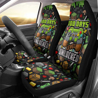 100 Days Level Unlocked Car Seat Cover Gaming 100 Days of School Boys