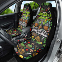 100 Days Level Unlocked Car Seat Cover Gaming 100 Days of School Boys