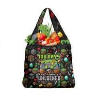 100 Days Level Unlocked Grocery Bag Gaming 100 Days of School Boys