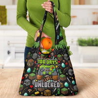 100 Days Level Unlocked Grocery Bag Gaming 100 Days of School Boys