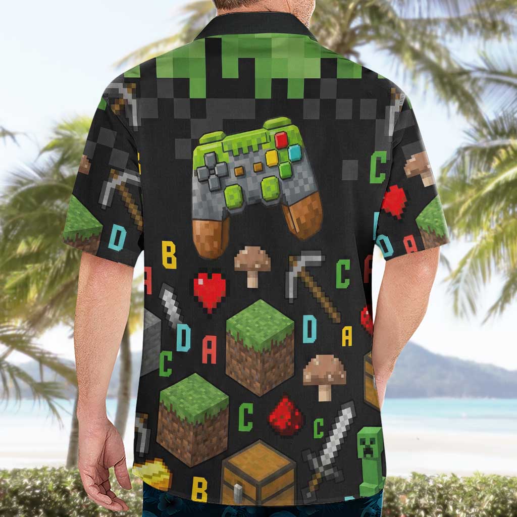 100 Days Level Unlocked Hawaiian Shirt Gaming 100 Days of School Boys
