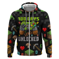 100 Days Level Unlocked Hoodie Gaming 100 Days of School Boys