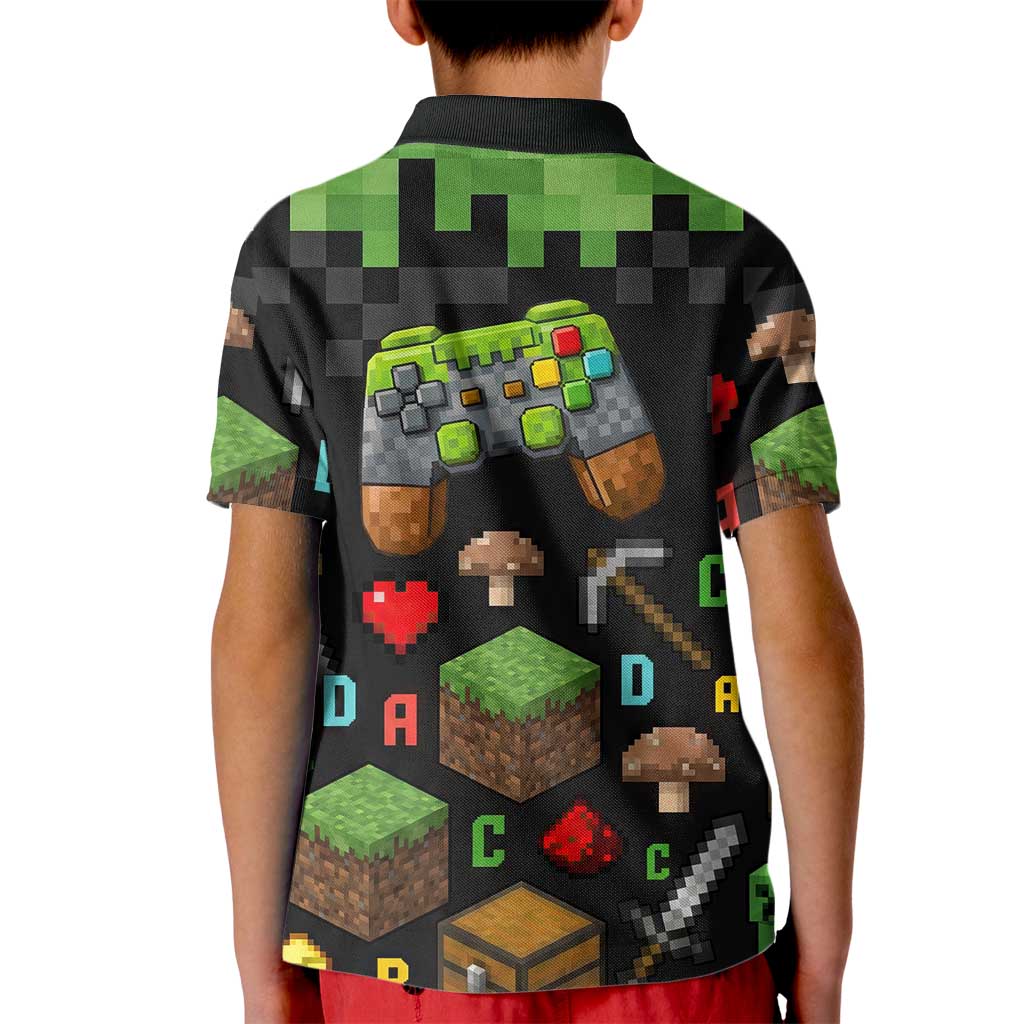 100 Days Level Unlocked Kid Polo Shirt Gaming 100 Days of School Boys