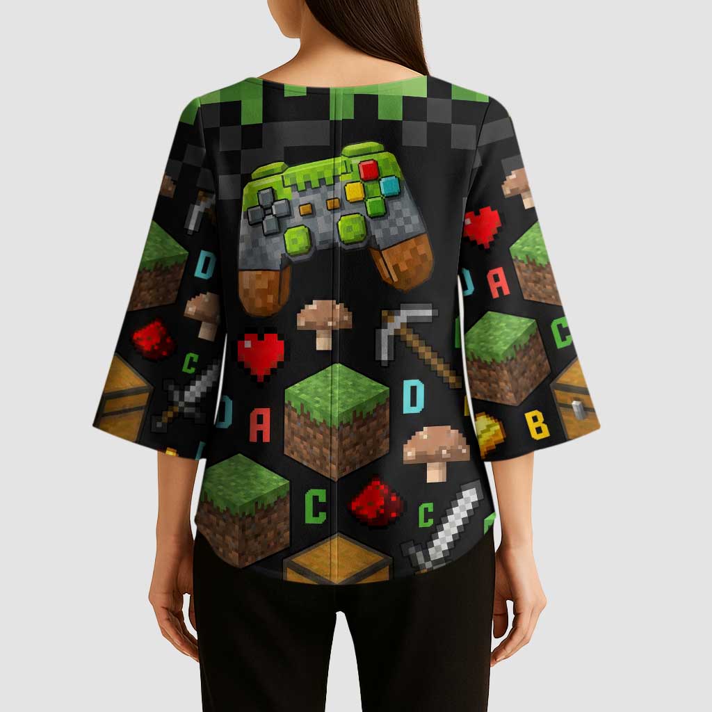100 Days Level Unlocked Kimono Sleeve Blouse Gaming 100 Days of School Boys