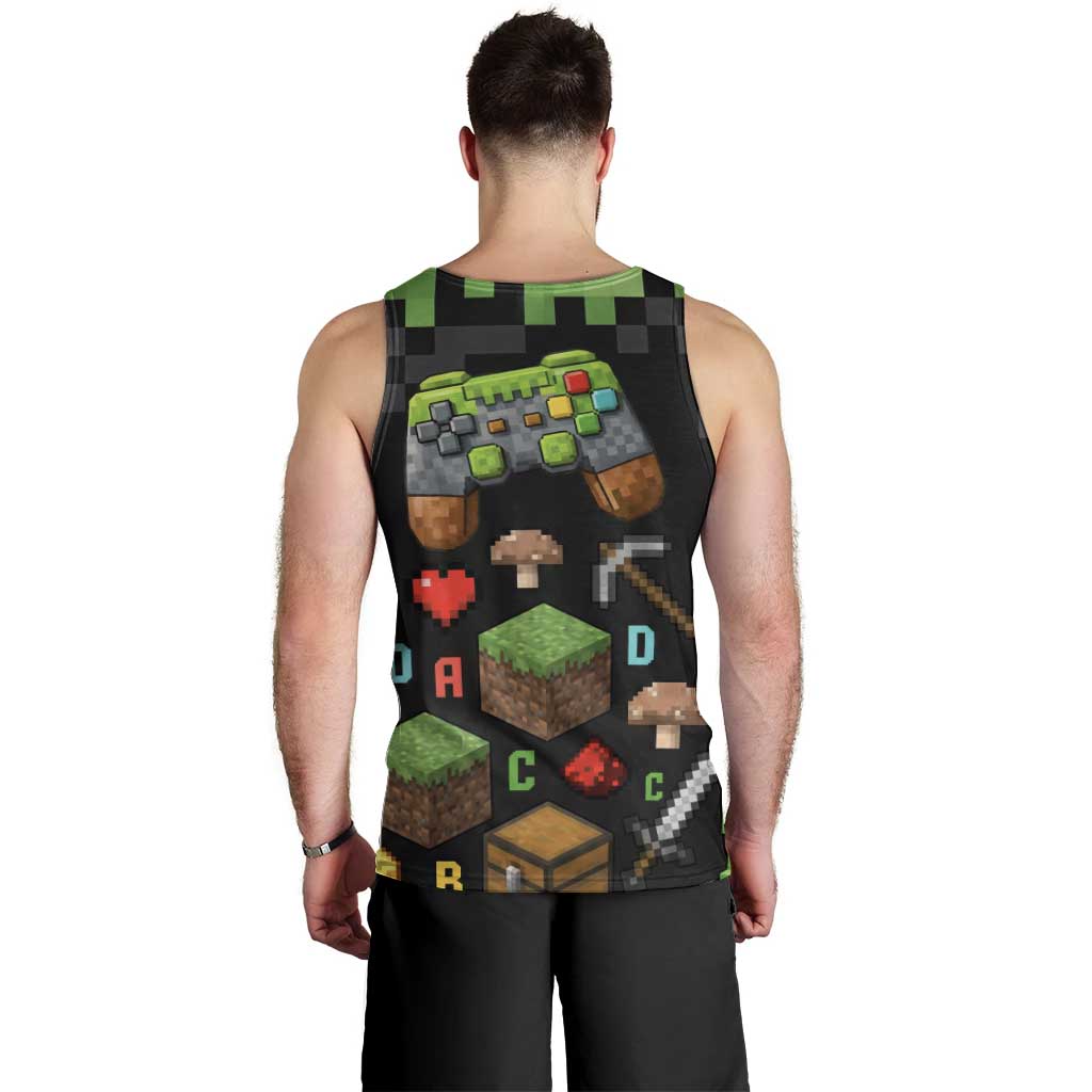 100 Days Level Unlocked Men Tank Top Gaming 100 Days of School Boys