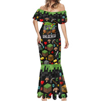 100 Days Level Unlocked Mermaid Dress Gaming 100 Days of School Boys