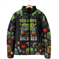100 Days Level Unlocked Padded Jacket Gaming 100 Days of School Boys