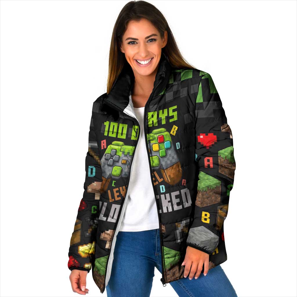 100 Days Level Unlocked Padded Jacket Gaming 100 Days of School Boys