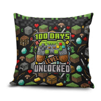 100 Days Level Unlocked Pillow Cover Gaming 100 Days of School Boys