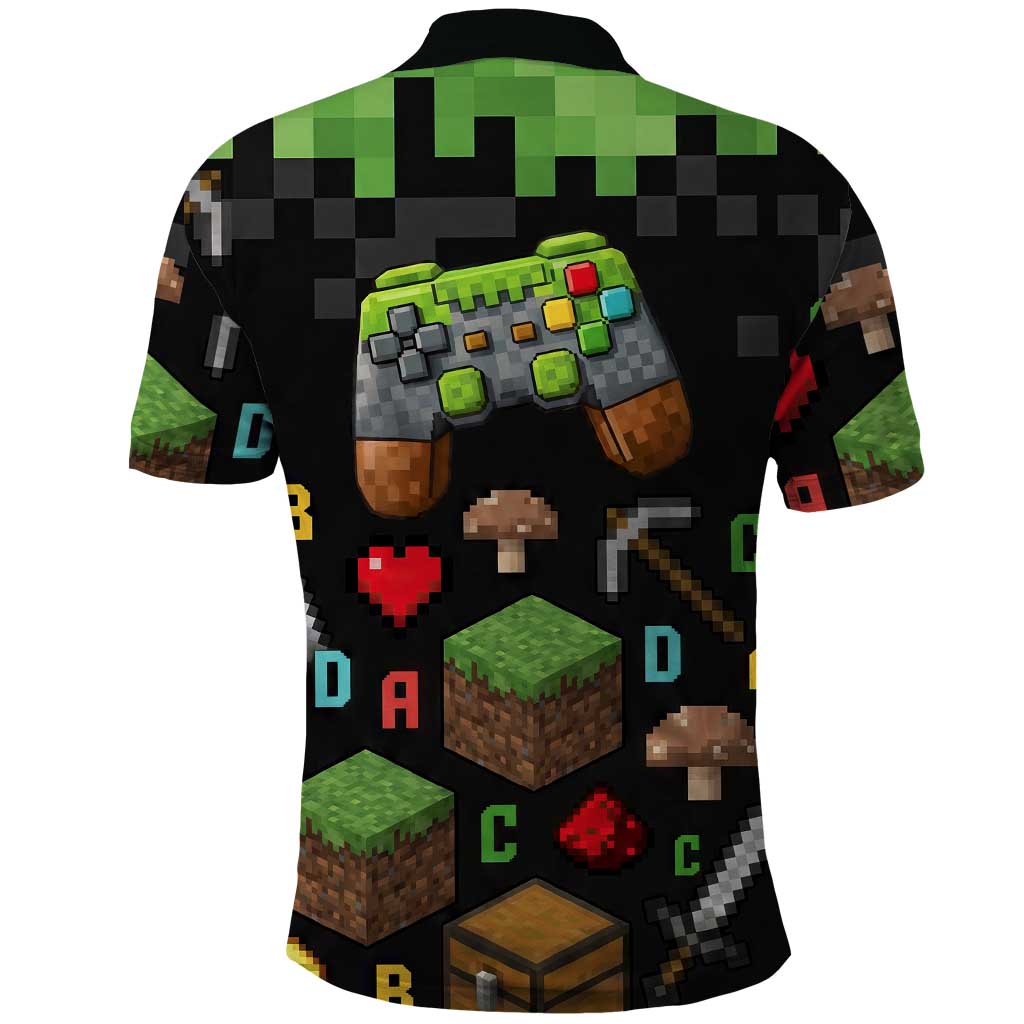 100 Days Level Unlocked Polo Shirt Gaming 100 Days of School Boys