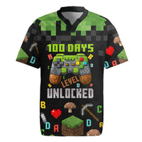 100 Days Level Unlocked Rugby Jersey Gaming 100 Days of School Boys