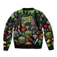 100 Days Level Unlocked Sleeve Zip Bomber Jacket Gaming 100 Days of School Boys