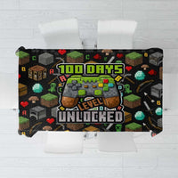 100 Days Level Unlocked Tablecloth Gaming 100 Days of School Boys