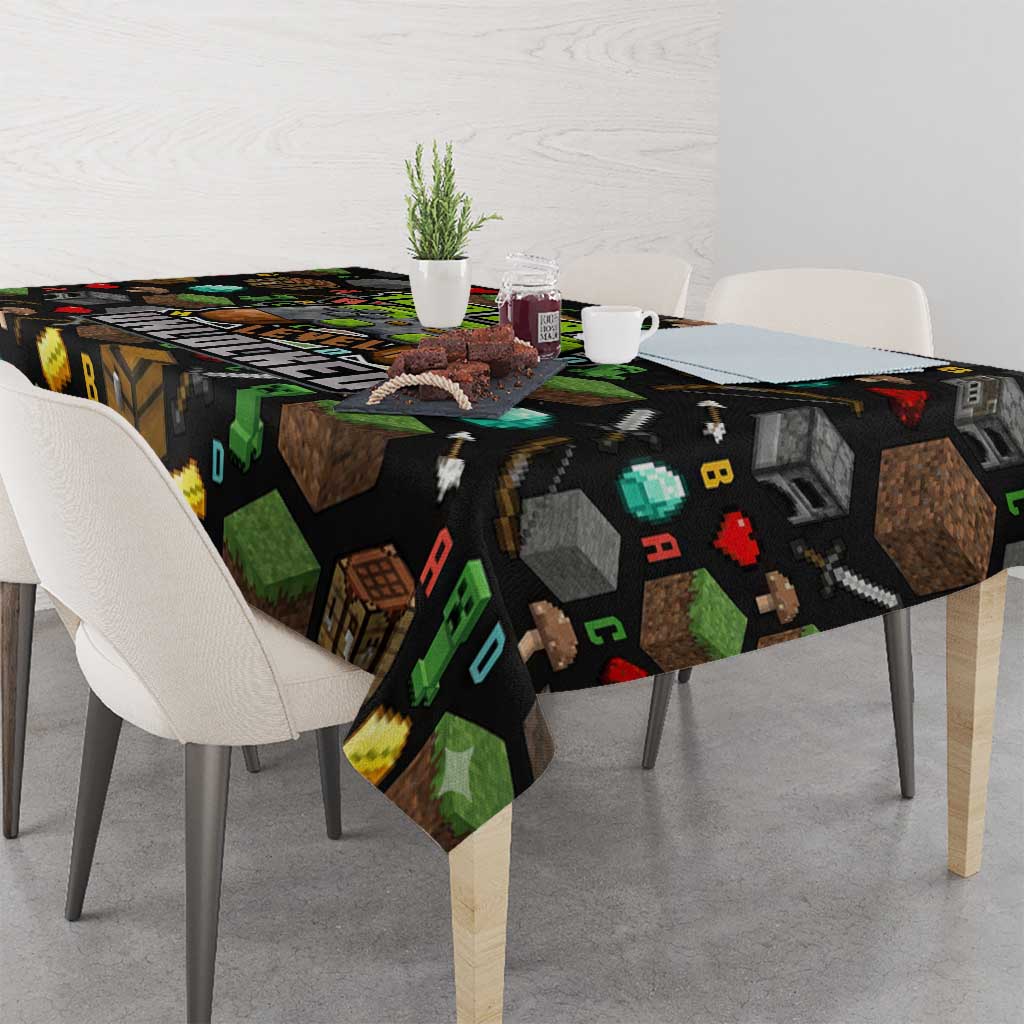 100 Days Level Unlocked Tablecloth Gaming 100 Days of School Boys