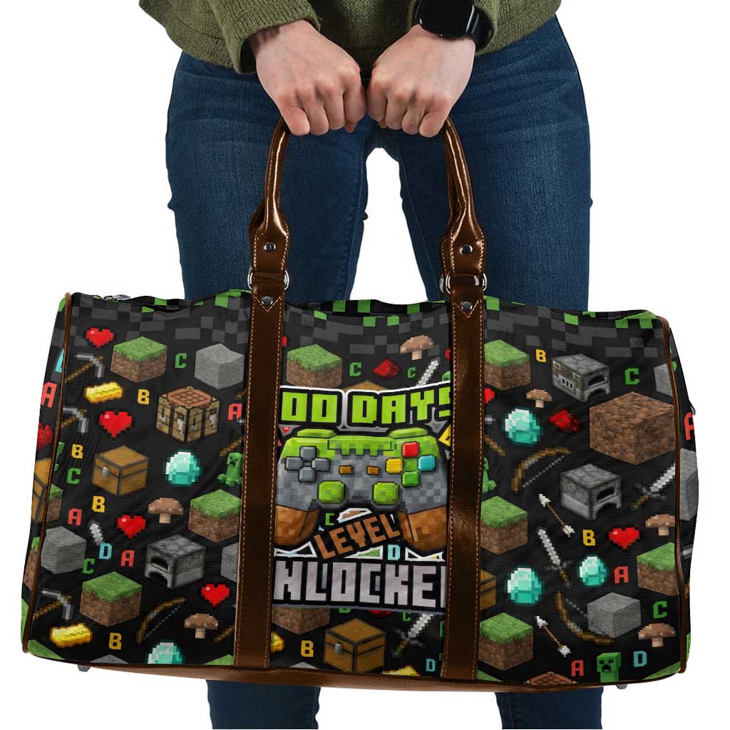100 Days Level Unlocked Travel Bag Gaming 100 Days of School Boys