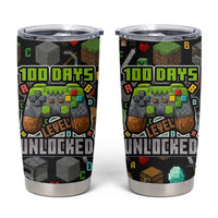 100 Days Level Unlocked Tumbler Cup Gaming 100 Days of School Boys