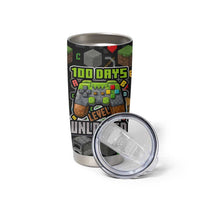 100 Days Level Unlocked Tumbler Cup Gaming 100 Days of School Boys