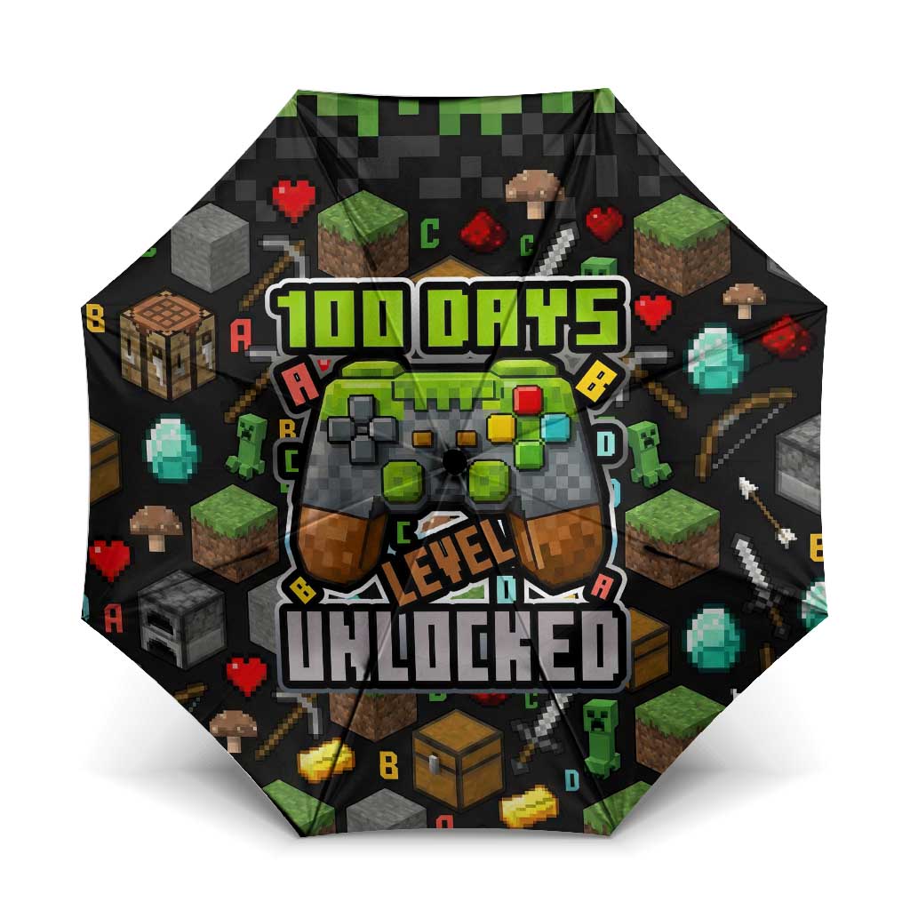 100 Days Level Unlocked Umbrella Gaming 100 Days of School Boys