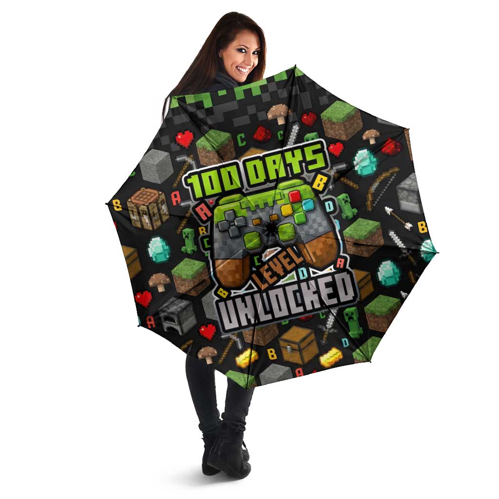 100 Days Level Unlocked Umbrella Gaming 100 Days of School Boys
