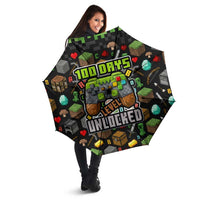 100 Days Level Unlocked Umbrella Gaming 100 Days of School Boys