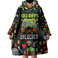 100 Days Level Unlocked Wearable Blanket Hoodie Gaming 100 Days of School Boys