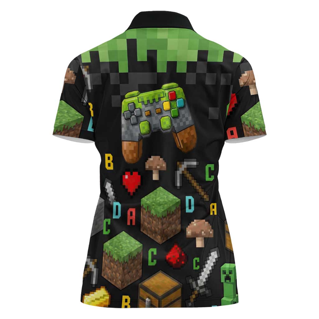 100 Days Level Unlocked Women Polo Shirt Gaming 100 Days of School Boys