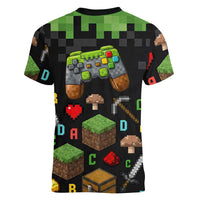 100 Days Level Unlocked Women V-Neck T-Shirt Gaming 100 Days of School Boys