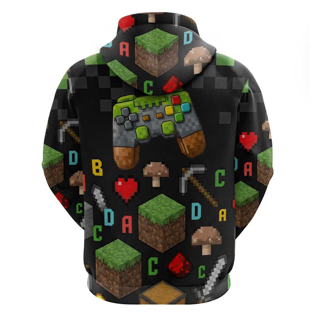 100 Days Level Unlocked Zip Hoodie Gaming 100 Days of School Boys