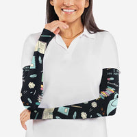 I Survived 100 Days of School Arm Sleeves Funny Pigeon 100th Day Teacher