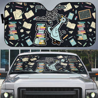 I Survived 100 Days of School Auto Sun Shade Funny Pigeon 100th Day Teacher