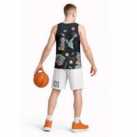 I Survived 100 Days of School Basketball Jersey Funny Pigeon 100th Day Teacher