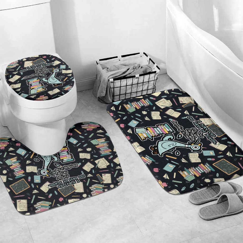 I Survived 100 Days of School Bathroom Set Funny Pigeon 100th Day Teacher