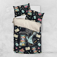 I Survived 100 Days of School Bedding Set Funny Pigeon 100th Day Teacher