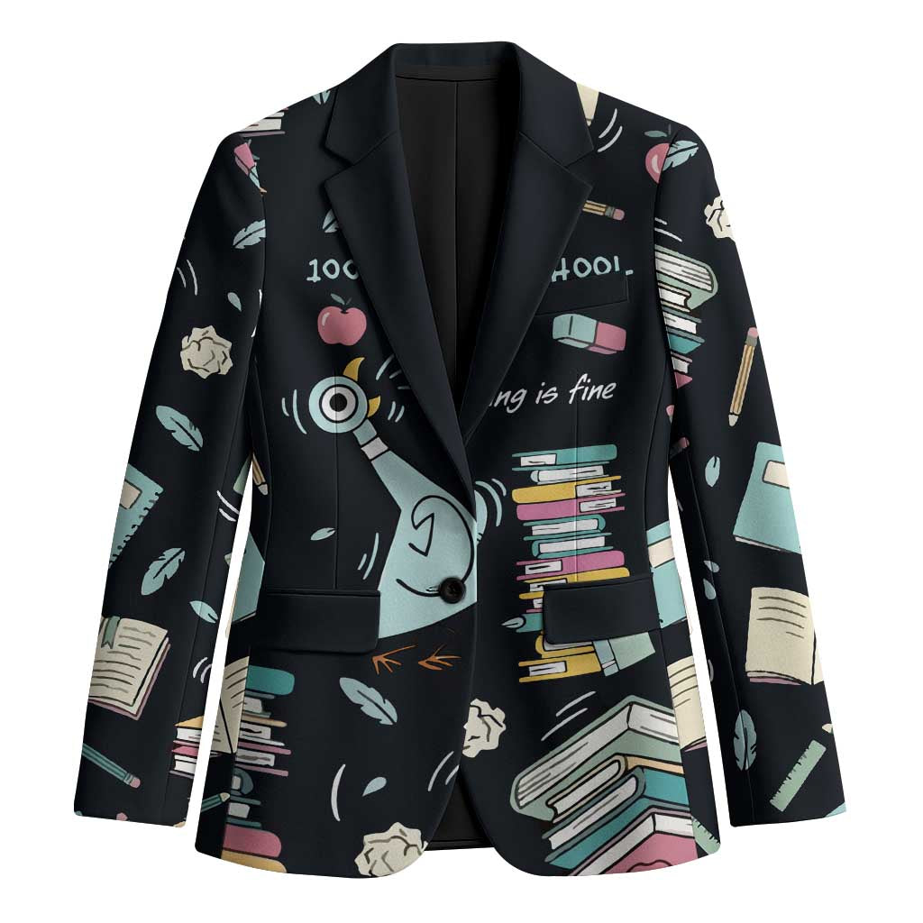 I Survived 100 Days of School Blazer Funny Pigeon 100th Day Teacher
