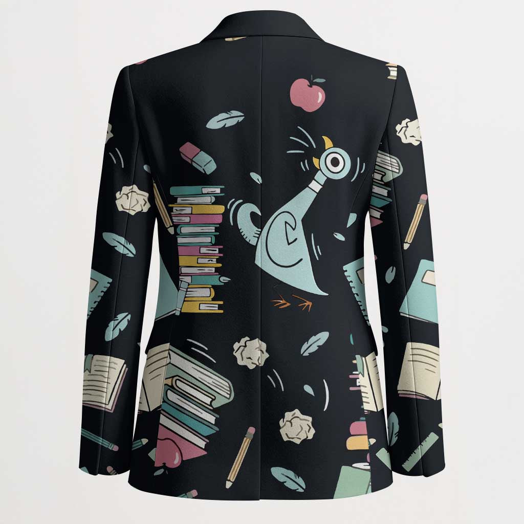 I Survived 100 Days of School Blazer Funny Pigeon 100th Day Teacher