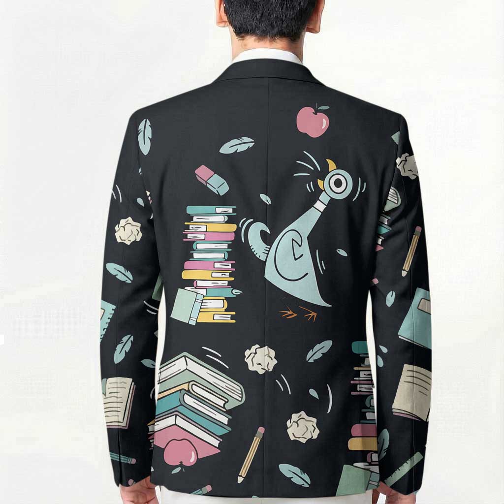 I Survived 100 Days of School Blazer Funny Pigeon 100th Day Teacher