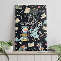 I Survived 100 Days of School Canvas Wall Art Funny Pigeon 100th Day Teacher