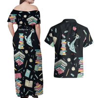 I Survived 100 Days of School Couples Matching Off Shoulder Maxi Dress and Hawaiian Shirt Funny Pigeon 100th Day Teacher