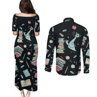 I Survived 100 Days of School Couples Matching Puletasi and Long Sleeve Button Shirt Funny Pigeon 100th Day Teacher