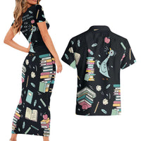 I Survived 100 Days of School Couples Matching Short Sleeve Bodycon Dress and Hawaiian Shirt Funny Pigeon 100th Day Teacher
