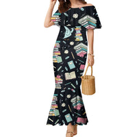 I Survived 100 Days of School Family Matching Mermaid Dress and Hawaiian Shirt Funny Pigeon 100th Day Teacher