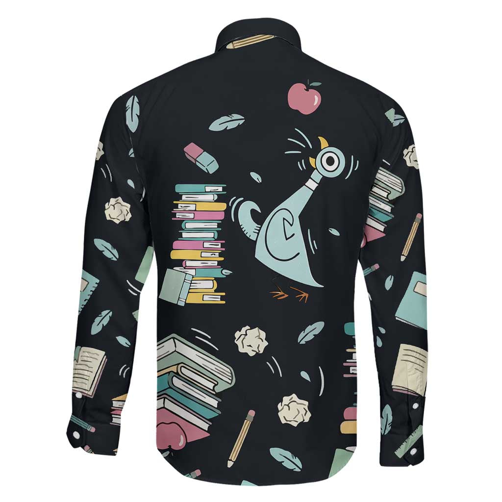 I Survived 100 Days of School Family Matching Off The Shoulder Long Sleeve Dress and Hawaiian Shirt Funny Pigeon 100th Day Teacher